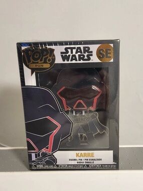 New And Sealed Funko Pop Oversize Enamel Pin Star Wars Karre Visions